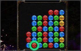 Następnie zaznaczony żółty przesuń w lewo, a po nim zaznaczony czerwony również w lewo - Dark Dwarven Laboratory - zadania poboczne (1) | Opis przejścia | Puzzle Quest 2 - Puzzle Quest 2 - poradnik do gry