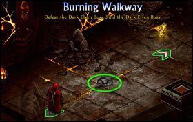 Gdy znajdziesz się w Dark Elven Keep Entrance [F11] musisz otworzyć za pomocą zdobytego klucza drzwi prowadzące na północ - warto jeszcze abyś udał się na wschód w celu wykonania zadania pobocznego Deep Delving Dwarf - Dark Elven Keep - zadania główne (2) | Opis przejścia | Puzzle Quest 2 - Puzzle Quest 2 - poradnik do gry