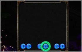 Żółty kamień przesuń w lewo, następnie przesuń środkowe niebieskie kamienie w lewo oraz w prawo by wygrać - Dark Elven Keep - zadania poboczne | Opis przejścia | Puzzle Quest 2 - Puzzle Quest 2 - poradnik do gry