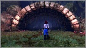 Po zebraniu wszystkich cennych przedmiotów, idziemy dalej wzdłuż świetlistego szlaku, walcząc z pojawiającymi się szkieletami - Upiorny Legion | Opis przejścia Fable III - Fable III - poradnik do gry