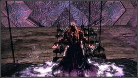 Zabijając kolejne grupy słabych cieni, idziemy cały czas prosto [1], aż do komnaty gdzie rozpocznie się walka z bossem [2] - Aurora | Opis przejścia Fable III - Fable III - poradnik do gry