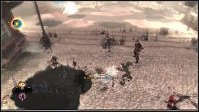 Przeciwników będzie wielu [1] [2], ale jeżeli mamy najwyższy poziom magii, wystarczy stale używać zaklęć obszarowych, żeby szczypko oczyścić plac - Ciężar świata (2) | Opis przejścia Fable III - Fable III - poradnik do gry