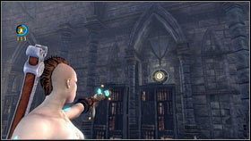 Za kamiennymi wrotami znajdziesz pomieszczeni wypełnione regałami książek [1] - Złote Drzwi | Złote drzwi i klucze w Fable III - Fable III - poradnik do gry