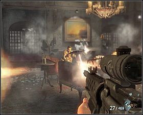 Ustaw się bezpośrednio za Woodsem #1 , co doprowadzi do uaktywnienia częściowo interaktywnej scenki - Operation 40 (2) | Opis przejścia gry | Call of Duty Black Ops - Call of Duty: Black Ops - poradnik do gry