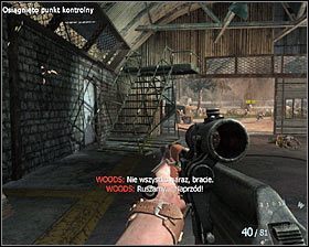 Ustaw się we właściwym miejscu #1 i wciśnij klawisz F, by zacząć zjeżdżać na linie - Operation 40 (2) | Opis przejścia gry | Call of Duty Black Ops - Call of Duty: Black Ops - poradnik do gry