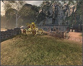 Użyj pistoletu do zlikwidowania nadbiegających przeciwników #1 , po czym ruszaj w stronę oznaczonego przez grę ZPU #2 - Operation 40 (2) | Opis przejścia gry | Call of Duty Black Ops - Call of Duty: Black Ops - poradnik do gry