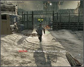 Zauważ, że w jednym miejscu możliwe będzie wycelowanie w wybuchowe beczki #1 , co pozwoli Ci w łatwy sposób pozbyć się większej grupki strażników - Workuta (1) | Opis przejścia gry | Call of Duty Black Ops - Call of Duty: Black Ops - poradnik do gry