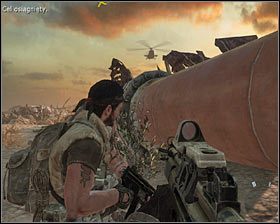 Po kilku chwilach powinniście dotrzeć do większego obszaru, w którym Woods ponownie się zatrzyma #1 - Dekret prezydenta (1) | Opis przejścia gry | Call of Duty Black Ops - Call of Duty: Black Ops - poradnik do gry