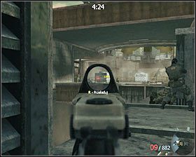 Z drabiny #1 skorzystaj dopiero po dostatecznym zabezpieczeniu tej okolicy, gdyż w przeciwnym wypadku możesz zostać zabity - Dekret prezydenta (2) | Opis przejścia gry | Call of Duty Black Ops - Call of Duty: Black Ops - poradnik do gry