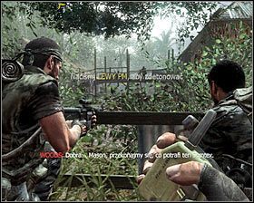 Możesz już biec za Woodsem, kierując się w stronę wioski #1 - Victor Charlie (1) | Opis przejścia gry | Call of Duty Black Ops - Call of Duty: Black Ops - poradnik do gry