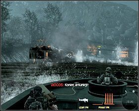 Przygotuj się do zniszczenia kolejnej już maszyny wroga, która wkrótce pojawi się na lewym wzgórzu #1 - Miejsce katastrofy (1) | Opis przejścia gry | Call of Duty Black Ops - Call of Duty: Black Ops - poradnik do gry