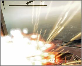 Zauważ, że pomimo zniszczenia jednostki latającej wroga #1 , także i Twój śmigłowiec uległ poważnym uszkodzeniom - Odkupienie (1) | Opis przejścia gry | Call of Duty Black Ops - Call of Duty: Black Ops - poradnik do gry