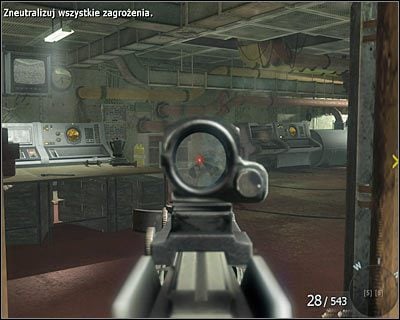 W trakcie eksploracji dolnych pokładów statku dotrzesz do większego pomieszczenia kontrolnego pilnowanego przez siły wroga - Odkupienie | Dane wywiadu | Call of Duty Black Ops - Call of Duty: Black Ops - poradnik do gry