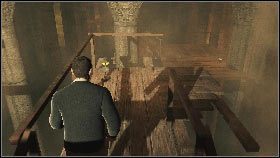 Podbiegnij do krawędzi, skocz w górę, złap się metalowego pręta i zacznij przemieszczać się w lewo [1] - Istanbul - The key to crack the code (2) | Opis przejścia gry 007 Blood Stone - 007: Blood Stone - poradnik do gry