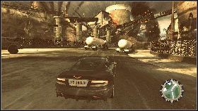 W pewnej chwili dojedziesz do długiej cysterny, która wywróci się z prawej strony drogi [1] - Siberia - A train to catch | Opis przejścia gry 007 Blood Stone - 007: Blood Stone - poradnik do gry