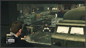 Wejdź do środka i aktywuj panel [1] znajdujący się przy szybie - Siberia - By any means necessary | Opis przejścia gry 007 Blood Stone - 007: Blood Stone - poradnik do gry