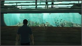 Użyj telefonu na drugiej pluskwie [1] , a po wyciągnięciu z niej informacji udaj się do głównej szyby akwarium [2] - Bangkok - An uneasy alliance | Opis przejścia gry 007 Blood Stone - 007: Blood Stone - poradnik do gry