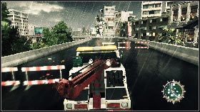 Pod koniec autostrady będziesz musiał skręcić w zjazd z prawej [1] , a potem już z maksymalną prędkością jechać przed siebie [2] - Bangkok - One bad turn deserves another | Opis przejścia gry 007 Blood Stone - 007: Blood Stone - poradnik do gry