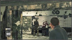 Podejdź do narożnika ściany z prawej i wyeliminuj po cichu żołnierza [1] , który się do ciebie zbliży - Burma - Youre in Burma, Mr. Bond (1) | Opis przejścia gry 007 Blood Stone - 007: Blood Stone - poradnik do gry