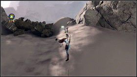 Po kilku krokach dojdziesz do charakterystycznego, wystającego z piasku fragmentu budowli [1] - Kwiaty z Aurory (1) | Znajdźki w Fable III - Fable III - poradnik do gry