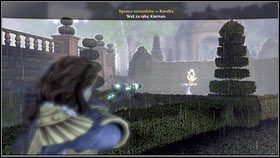 Żeby zestrzelić następnego, idź do grodu, stań przed wejściem do Katakumb , a następnie obróć się o 90 stopni w lewo [1] - Gnomy (4) | Znajdźki w Fable III - Fable III - poradnik do gry