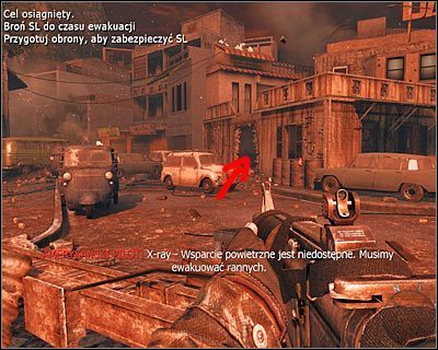 Już po wysadzeniu w powietrze wrogiego ZPU dotrzesz do placyku, na którym rozegra się finałowa bitwa tej misji - Dane wywiadu - Zdrajca | Dane wywiadu | Call of Duty Black Ops - Call of Duty: Black Ops - poradnik do gry