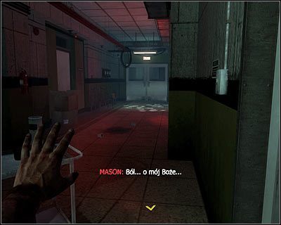 Już po obejrzeniu wizji z udziałem Steinera i Dragowicza wyjdź z pomieszczenia i zbadaj prawy korytarz - Dane wywiadu - Powracająca pamięć | Dane wywiadu | Call of Duty Black Ops - Call of Duty: Black Ops - poradnik do gry