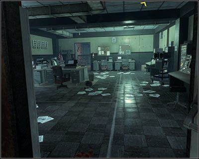 W końcowej części misji dotrzesz do większego pomieszczenia kontrolnego - Dane wywiadu - Powracająca pamięć | Dane wywiadu | Call of Duty Black Ops - Call of Duty: Black Ops - poradnik do gry