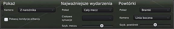 Pośredni wpływ na poczynania naszych podopiecznych mamy z poziomu menu umieszczonego w górnym lewym roku, tuż pod nazwą naszej drużyny - Wychodzimy na murawę - Rozgrywamy mecz - Football Manager 2011 - poradnik do gry