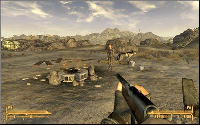 Powróć do Sunny, znajdziesz ją czekającą przy ognisku - Przy ognisku na szlaku | Zadania początkowe w Fallout New Vegas - Fallout: New Vegas - poradnik do gry