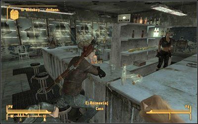 Cass znajdziesz w [Przyczółek Mojave ] (MsF:15) w barakach (M24:1) #1 - Fallout New Vegas: Możesz na mnie polegać! - Fallout: New Vegas - poradnik do gry