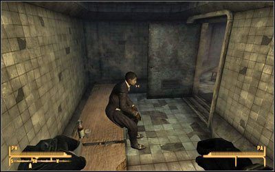 Odczekaj do godziny 16:00 i skieruj się do Łaźni Ultra-Luxe (przejdziesz do nich z pokoi hotelowych) - Poza mięchem | Zadania poboczne | Solucja Fallout New Vegas - Fallout: New Vegas - poradnik do gry