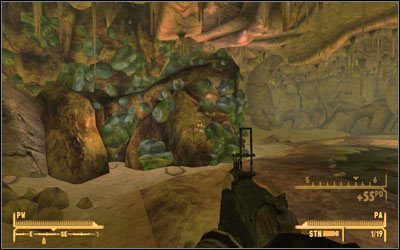 Oczyść sobie drogę do siarki eksterminując ogniste gekony , które napotkasz na swej drodze - Fallout New Vegas: Zostaniemy przyjaciółmi? - Fallout: New Vegas - poradnik do gry