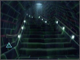 Po opuszczeniu wind idź prosto, w kierunku wąskiego korytarza - Misja 8- Magia to potęga (1) | Opis przejścia Harry Potter i Insygnia Śmierci - Harry Potter i Insygnia Śmierci - część 1 - poradnik do gry