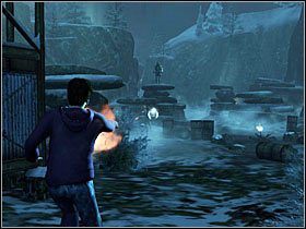 Ostatni z kolejnych trzech konfrontacji to starcie na małej arenie - Konfrontacja (12)- Kamieniołom | Opis przejścia Harry Potter i Insygnia Śmierci - Harry Potter i Insygnia Śmierci - część 1 - poradnik do gry