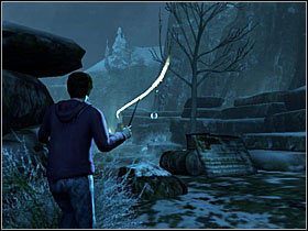 Podczas walki bądź ukrytym za znajdującą się nieopodal osłoną (która w późniejszym okresie może ulec zniszczeniu) - Konfrontacja (12)- Kamieniołom | Opis przejścia Harry Potter i Insygnia Śmierci - Harry Potter i Insygnia Śmierci - część 1 - poradnik do gry