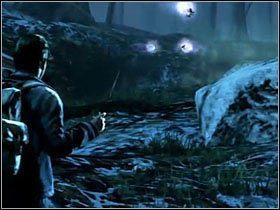 W pewnym momencie dotrzesz do miejsca z latającymi, niebieskimi stworkami - Misja 17- Mroźna noc (2) | Opis przejścia Harry Potter i Insygnia Śmierci - Harry Potter i Insygnia Śmierci - część 1 - poradnik do gry