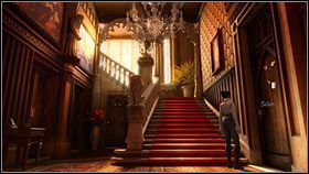 Do drzwi z lewej strony schodów (na wprost) przyczepiona jest koperta dla nowej asystentki doktora - rzuć na nią okiem (2 pkt - Rozdział pierwszy (1) | Opis przejścia Gray Matter - Gray Matter - poradnik do gry