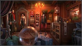 Przyjrzyj się wzorom na bieżni i pogadaj z próbującym je zmyć Eddiem - Rozdział drugi (1) | Opis przejścia Gray Matter - Gray Matter - poradnik do gry