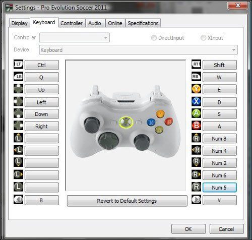 Ustaw klawisze według własnego uznania - Poradnik do gry - Sterowanie - Jak ustawić klawiaturę i pada? - Pro Evolution Soccer 2011 - poradnik do gry