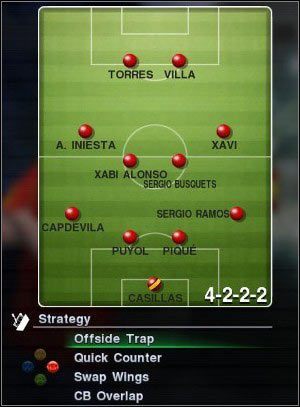 Wejdź w Game Plan / Strategy - Przypisana do klawiszy w Pro Evolution Soccer 2011 | Taktyka - Pro Evolution Soccer 2011 - poradnik do gry