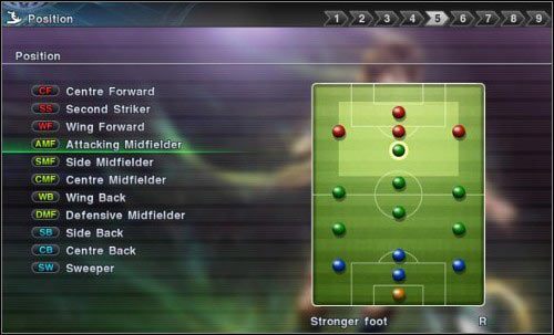Teraz musisz zdecydować się jakim zawodnikiem chcesz być - Wybór zawodnika w Pro Evolution Soccer 2011 | Become a Legend - Pro Evolution Soccer 2011 - poradnik do gry