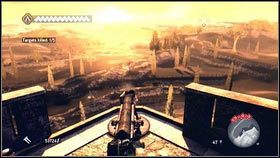 Teraz twoim zadaniem jest trafienie celów stojących za murami twierdzy - Sekwencja 1 - Peace at Last (1) | Opis przejścia | Assassins Creed Brotherhood - Assassins Creed: Brotherhood - poradnik do gry