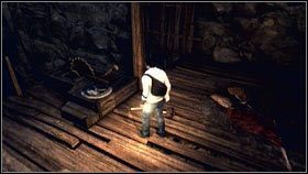 Zejdź drabiną na dół, przeskocz nad podziemnym jeziorem i wespnij się na górę po drewnianych deskach [1] - Sekwencja 2 - A Wilderness of Tiger (2) | Opis przejścia AC Brotherhood - Assassins Creed: Brotherhood - poradnik do gry