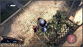 Po podsłuchaniu ich rozmowy, wejdź na ścianę z prawej [1] - Sekwencja 4 - Den of Thieves (2) | Opis przejścia AC Brotherhood - Assassins Creed: Brotherhood - poradnik do gry