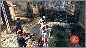 Czeka cię teraz walka ze strażą [1] - Sekwencja 4 - Den of Thieves (2) | Opis przejścia AC Brotherhood - Assassins Creed: Brotherhood - poradnik do gry