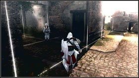 Po dotarciu na miejsce, porozmawiaj z kurtyzaną [1] - Sekwencja 4 - Den of Thieves (3) | Opis przejścia AC Brotherhood - Assassins Creed: Brotherhood - poradnik do gry