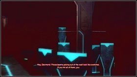 Użyj tam kolejnego mechanizmu [1], a pojawią się świecące na niebiesko stopnie [2] - Sekwencja 9 - The Fall (2) | Opis przejścia AC Brotherhood - Assassins Creed: Brotherhood - poradnik do gry