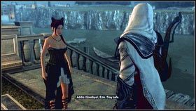 Operację powtórz na trzecim celu [1], a następnie porozmawiaj z kobietą, aby zakończyć zadanie [2] - Zadania kurtyzan (2) | Zadania poboczne | Assassins Creed Brotherhood - Assassins Creed: Brotherhood - poradnik do gry
