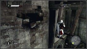 Przesuń się kawałek w prawo, a następnie przeskocz na pobliski filar [1] - Legowiska Romulusa (2) | Zadania poboczne | Assassins Creed Brotherhood - Assassins Creed: Brotherhood - poradnik do gry